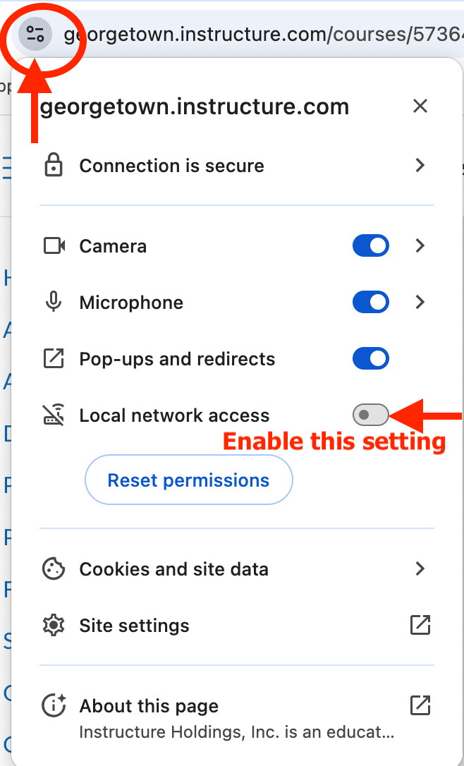 arrows showing where to click on the drop down menu
